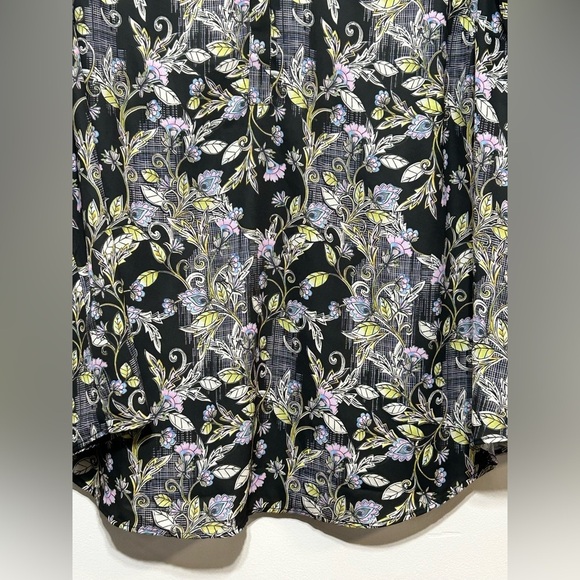 New Without Tag Torrid Harper Georgette Floral Ruched Sleeve Blouse - Picture 7 of 14